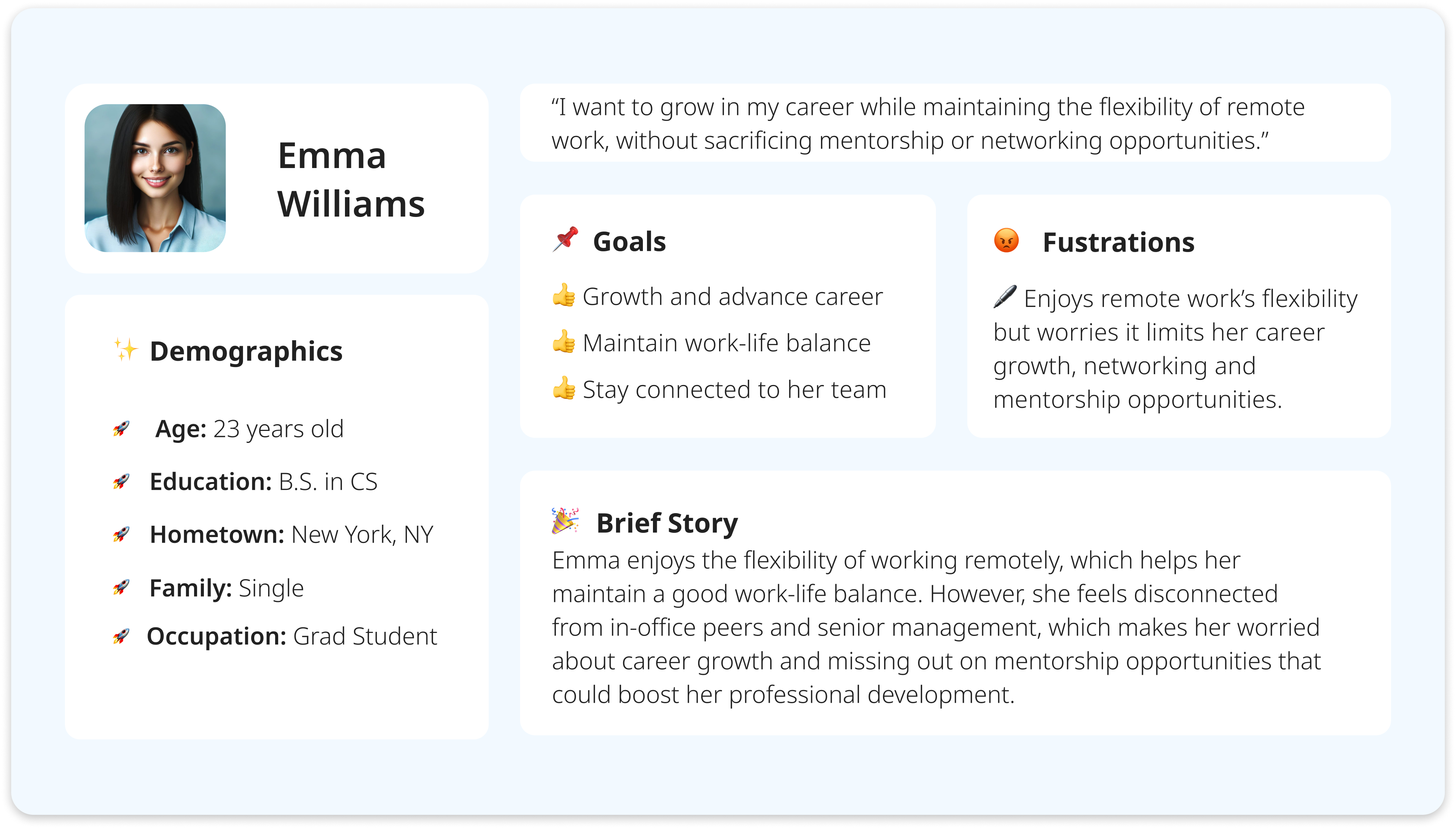 Grad Student Persona